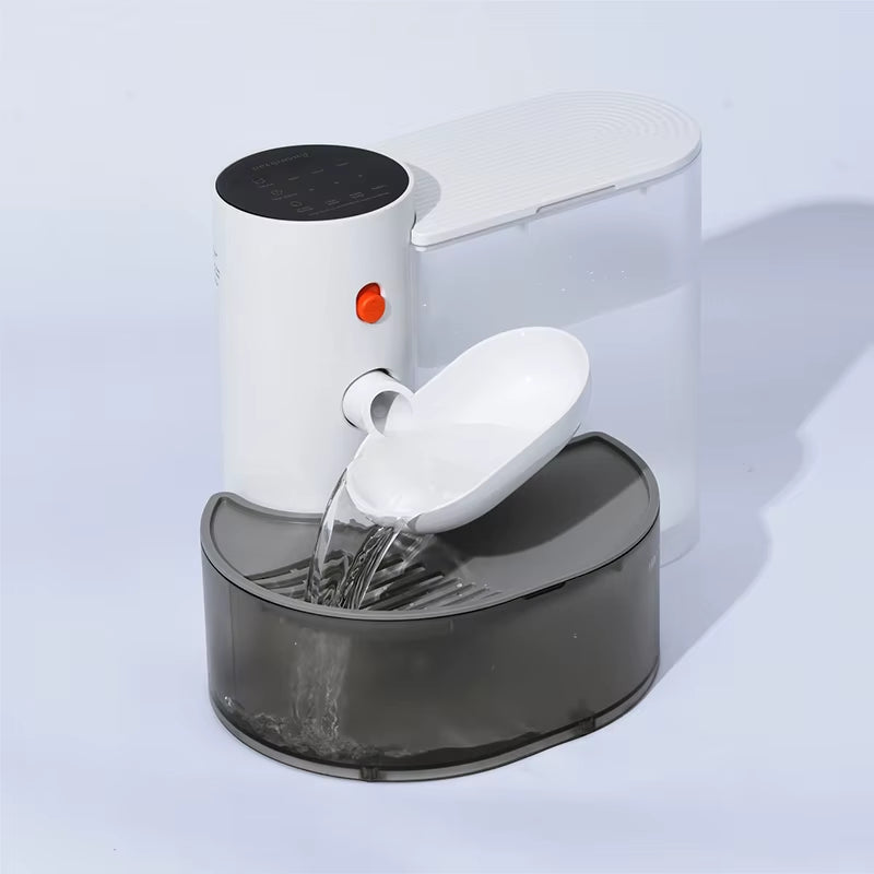 Automatic Pet Water Fountain and Feeder for Cats and Dogs with Moving Water Feature