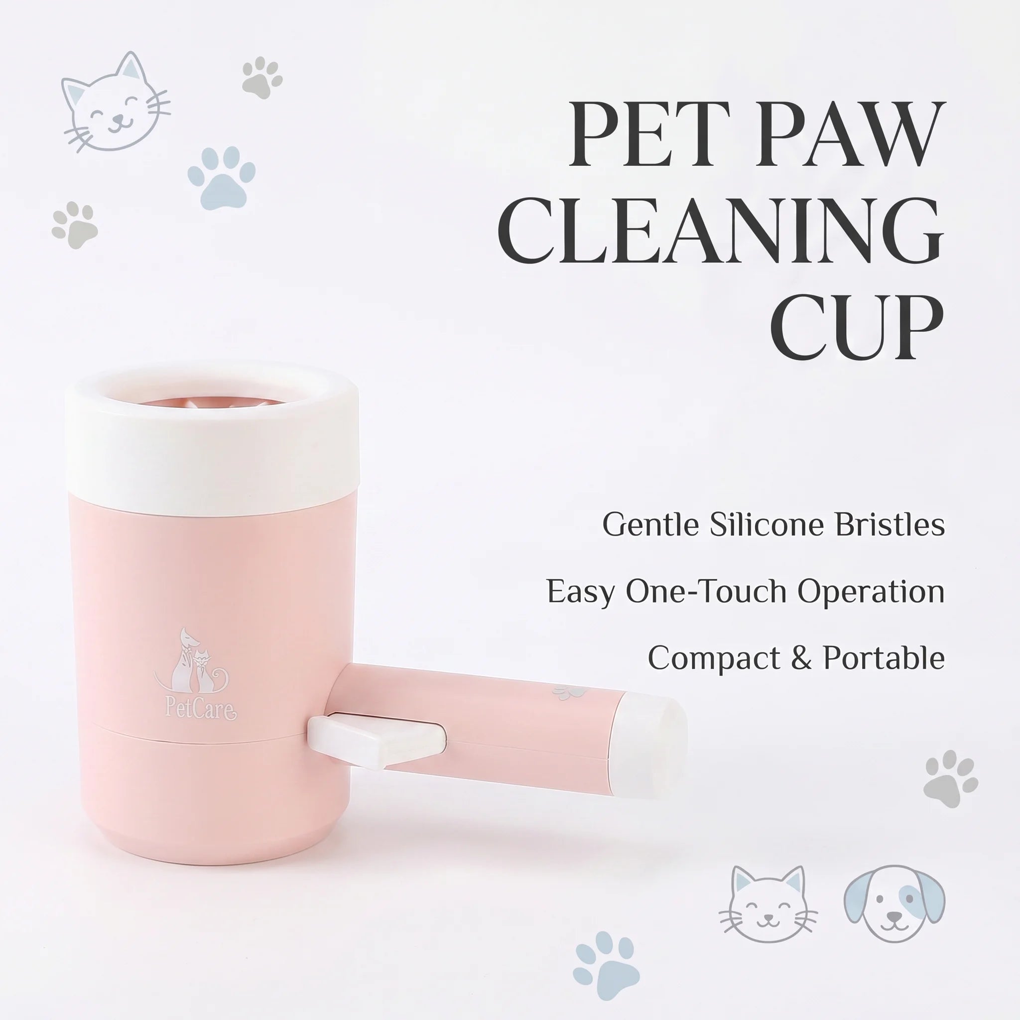 Pet Foot Cleaning Device - Dog and Cat Paw Washing Cup for Efficient Foot Hygiene