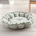 Premium Adjustable Cloud Velvet Cat and Dog Nest - Dual Purpose Warm Plush Pet Bed in Pumpkin Design