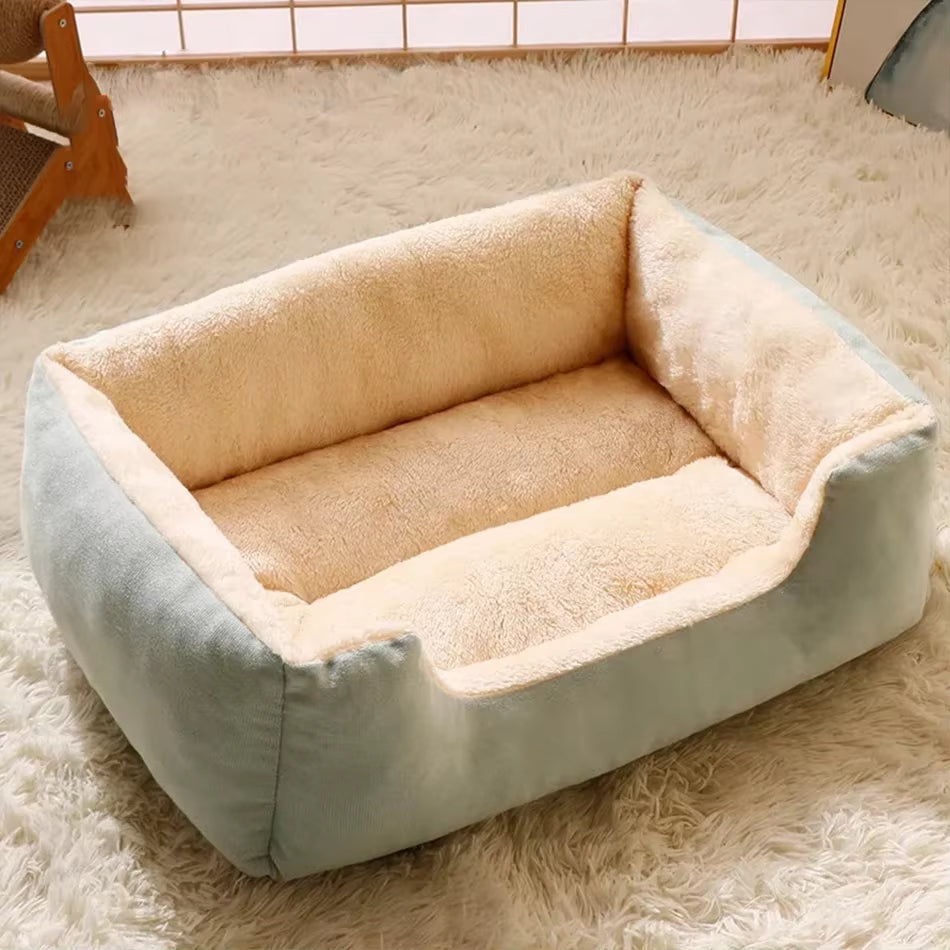 Premium Cat and Dog Bed with Cushions - Essential Pet Accessories and Habitat Supplies