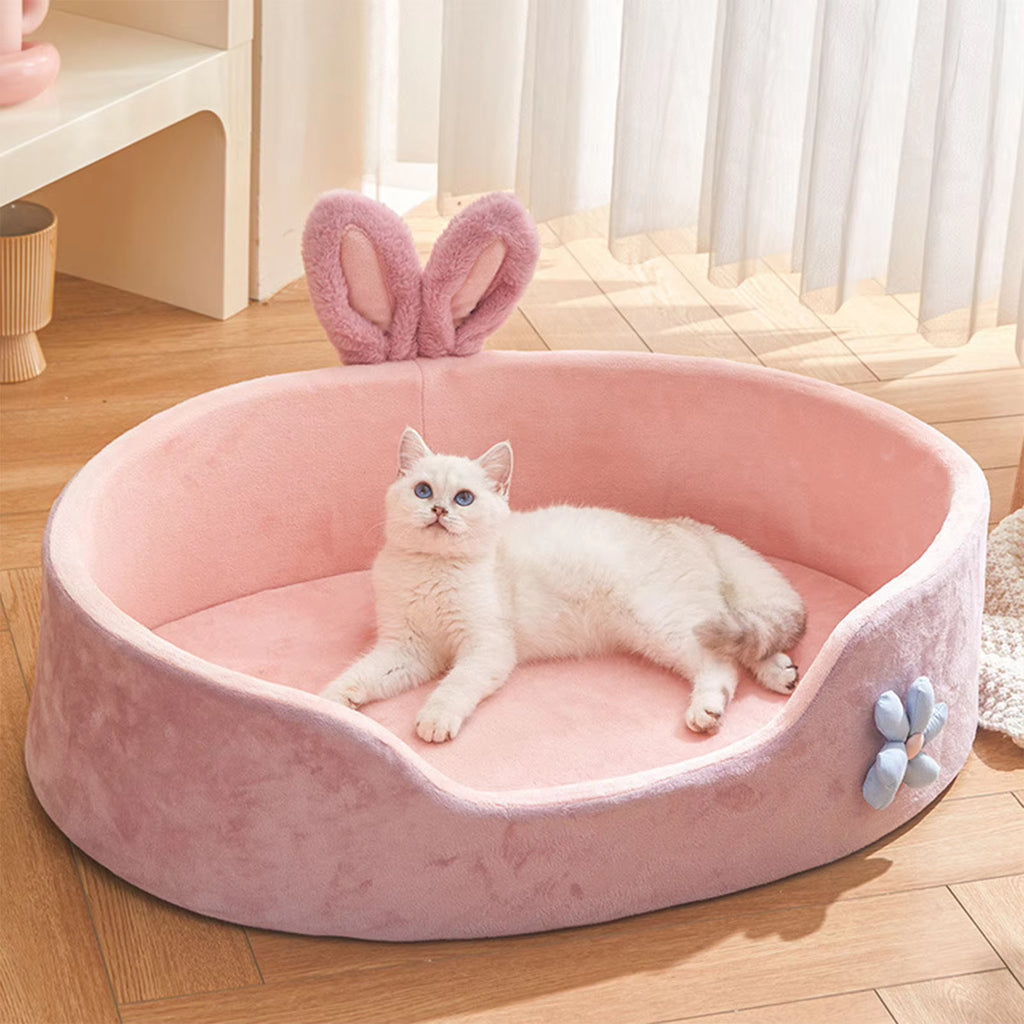 Detachable and Washable Pet Bed - Soft and Comfortable Sleeping Solution for Dogs and Cats, Suitable for All Seasons