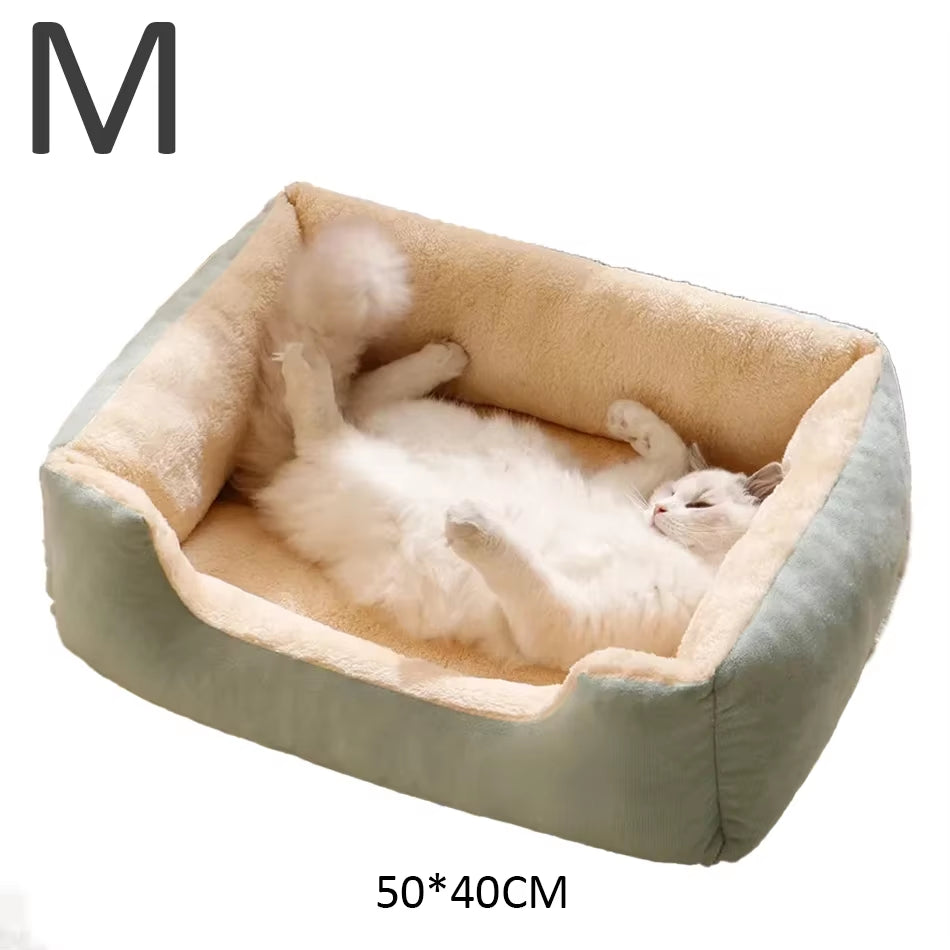 Premium Cat and Dog Bed with Cushions - Essential Pet Accessories and Habitat Supplies