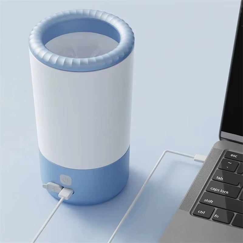 Automatic Portable Pet Paw Cleaner with Soft Silicone Brush, USB-C Rechargeable and Waterproof Design