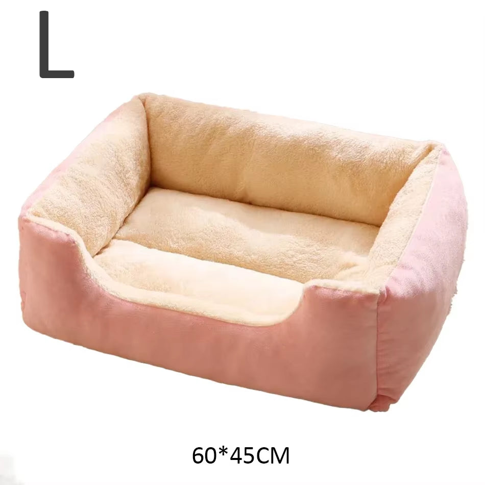 Premium Cat and Dog Bed with Cushions - Essential Pet Accessories and Habitat Supplies