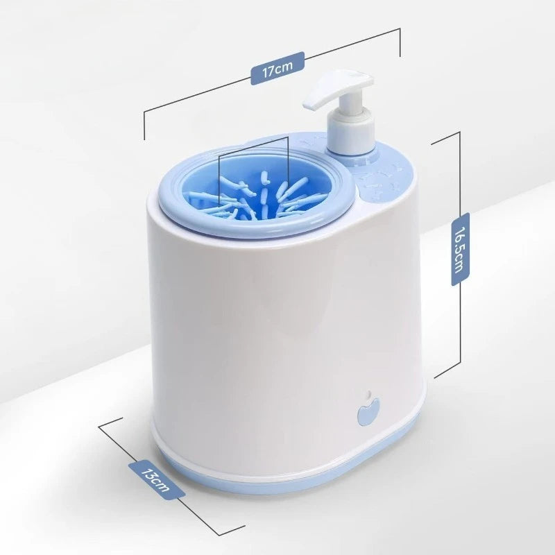Revolutionary Portable Electric Pet Paw Cleaner - USB Rechargeable Automatic Washer with Gentle Silicone Bristles for Effortless Cleaning of Dogs and Cats