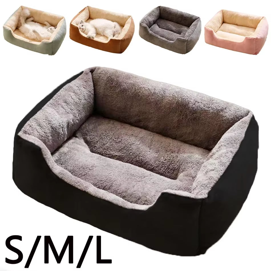 Premium Cat and Dog Bed with Cushions - Essential Pet Accessories and Habitat Supplies
