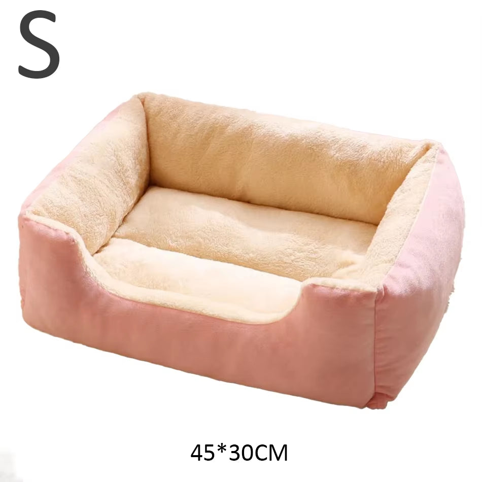 Premium Cat and Dog Bed with Cushions - Essential Pet Accessories and Habitat Supplies