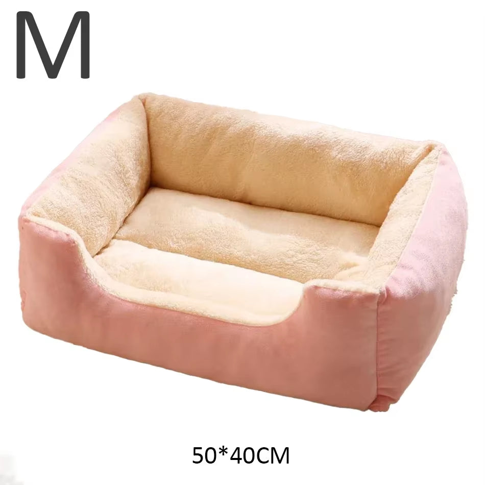 Premium Cat and Dog Bed with Cushions - Essential Pet Accessories and Habitat Supplies