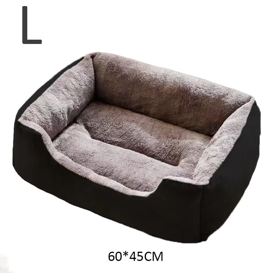 Premium Cat and Dog Bed with Cushions - Essential Pet Accessories and Habitat Supplies