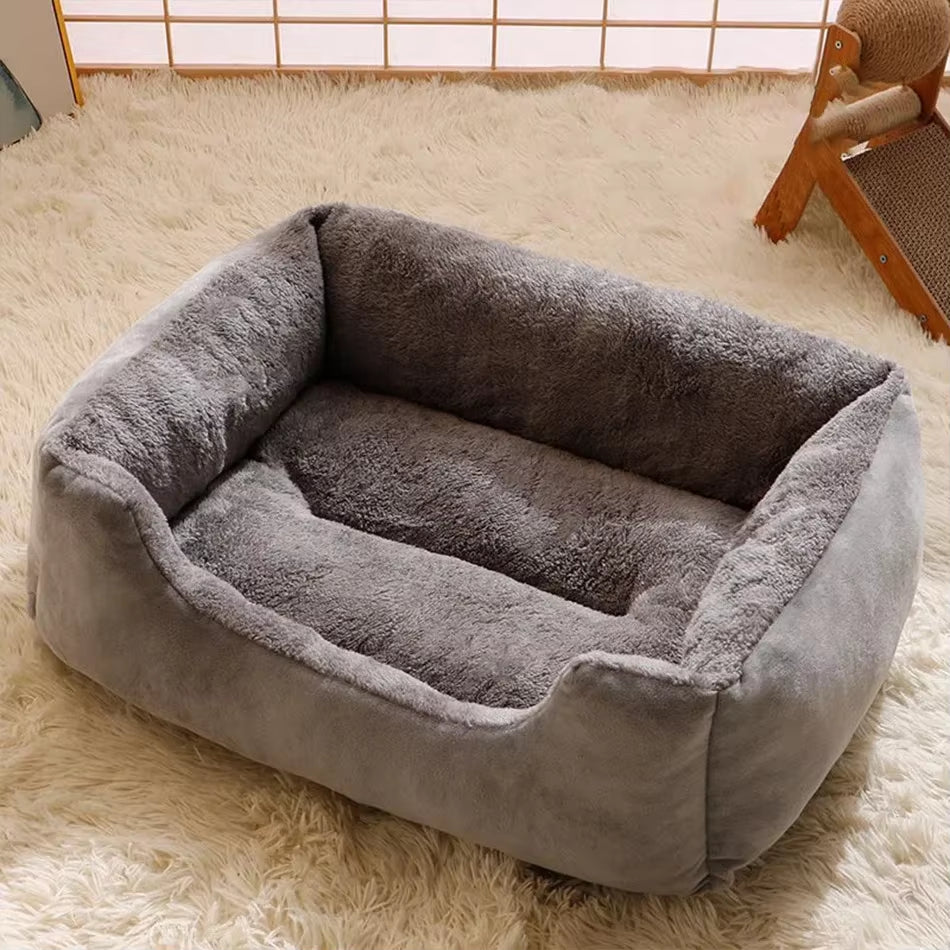 Premium Cat and Dog Bed with Cushions - Essential Pet Accessories and Habitat Supplies